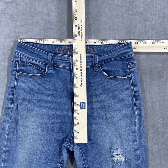 Wax Jean Women's Blue Distressed Jeans Size‎ 7 - Picture 6 of 9